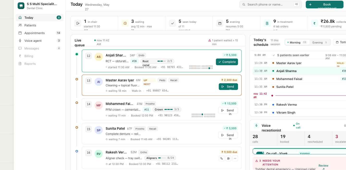 Oralis AI product screenshot